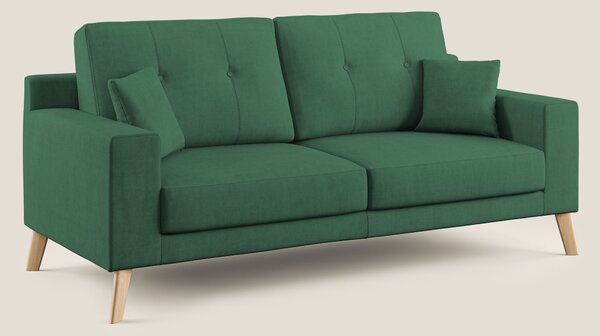 Danish divano moderno in tessuto morbido impermeabile T02 verde