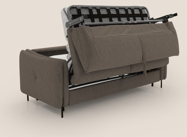 Gregory Divano letto con materasso h18 cm in microfibra effetto vellut