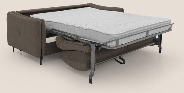 Gregory Divano letto con materasso h18 cm in microfibra effetto vellut