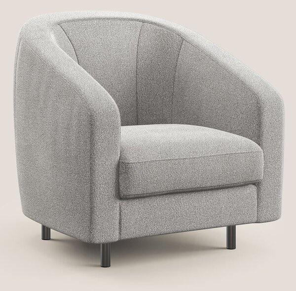 Pandora Poltroncina in morbido tessuto bouclé impermeabile T07 grigio