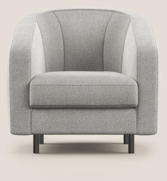 Pandora Poltroncina in morbido tessuto bouclé impermeabile T07 grigio