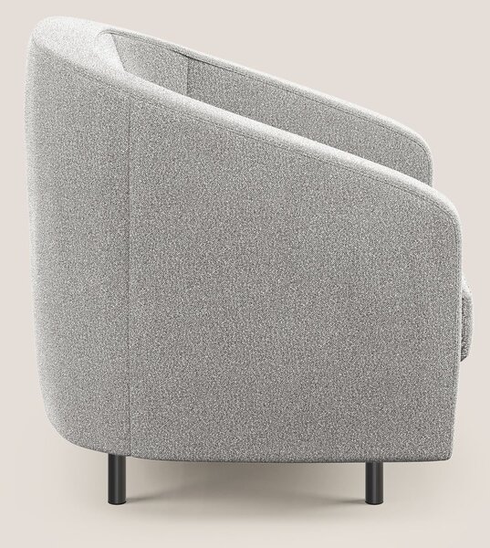 Pandora Poltroncina in morbido tessuto bouclé impermeabile T07 grigio