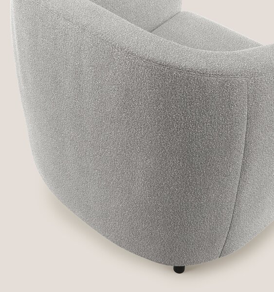 Pandora Poltroncina in morbido tessuto bouclé impermeabile T07 grigio