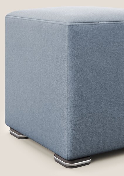 Cube pouf in microfibra smacchiabile T11 carta da zucchero