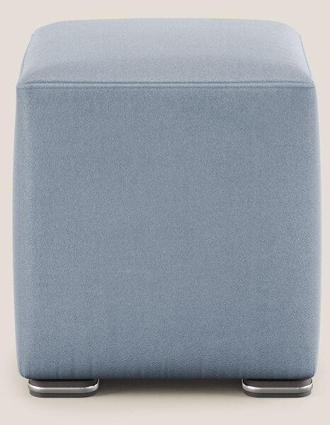 Cube pouf in microfibra smacchiabile T11 carta da zucchero
