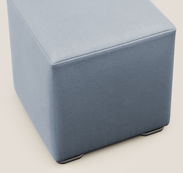 Cube pouf in microfibra smacchiabile T11 carta da zucchero
