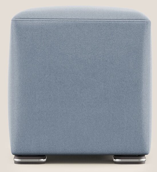 Cube pouf in microfibra smacchiabile T11 carta da zucchero