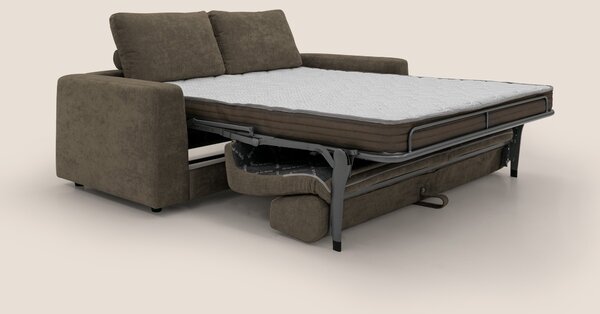 Freia Divano letto minimal materasso h15 cm con morbidi schienali in t