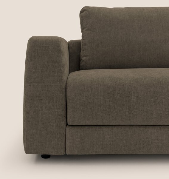 Freia Divano letto minimal materasso h15 cm con morbidi schienali in t