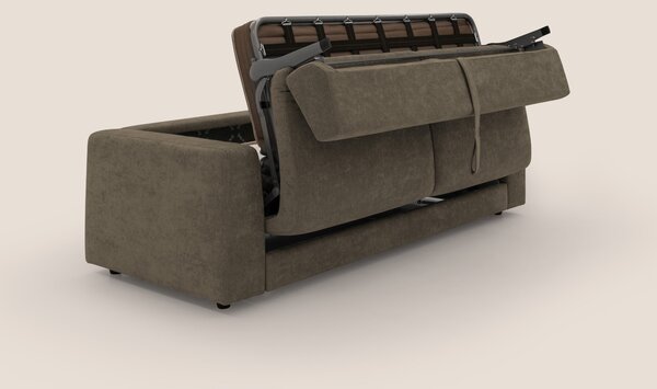 Freia Divano letto minimal materasso h15 cm con morbidi schienali in t