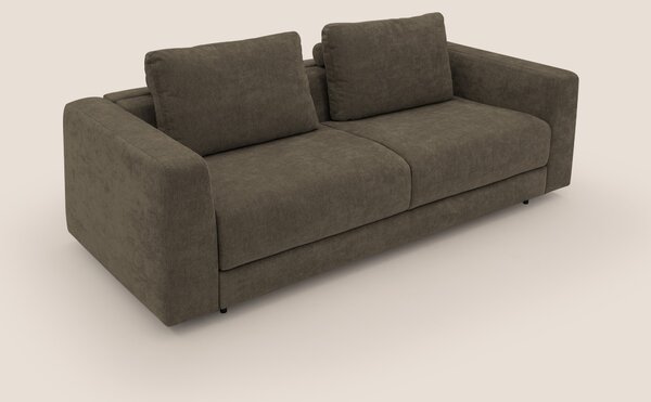 Freia Divano letto minimal materasso h15 cm con morbidi schienali in t