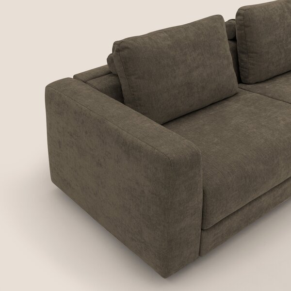 Freia Divano letto minimal materasso h15 cm con morbidi schienali in t