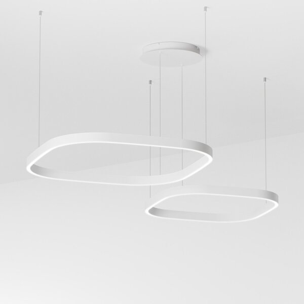 Gea Luce Criseide S/2D Quadrata lampada a sospensione LED