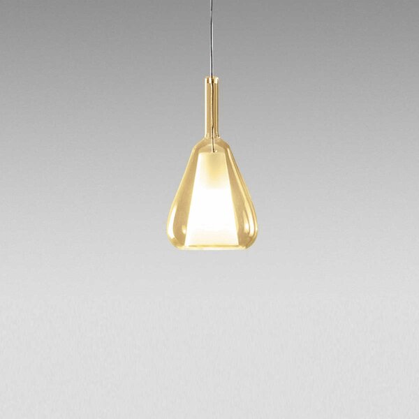 Gea Luce Ofelia S/11 Mini Ambra trasparente lampada a sospensione