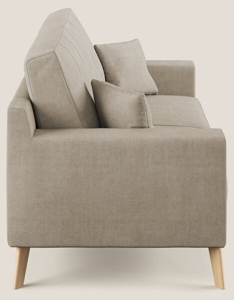 Danish divano moderno in tessuto morbido impermeabile T02 beige
