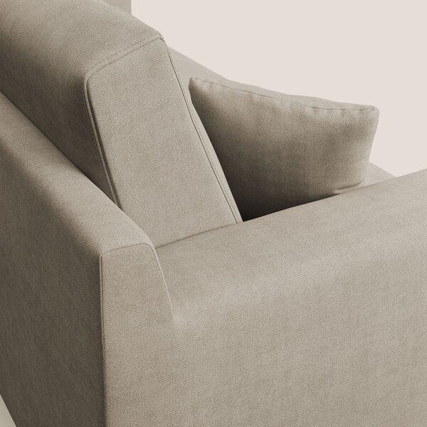 Danish divano moderno in tessuto morbido impermeabile T02 beige