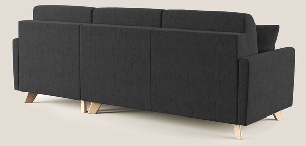 Edgar divano letto angolare in tessuto felis impermeabile T03 antracit