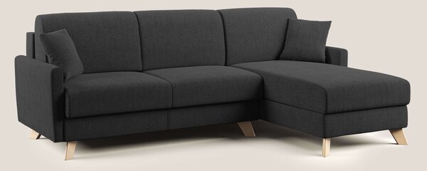 Edgar divano letto angolare in tessuto felis impermeabile T03 antracit
