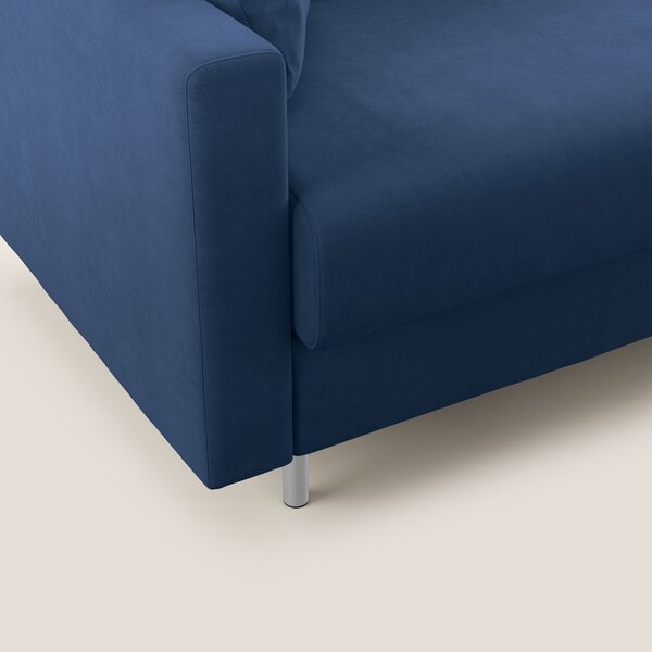 Megan divano letto matrimoniale in microfibra smacchiabile T11 blu
