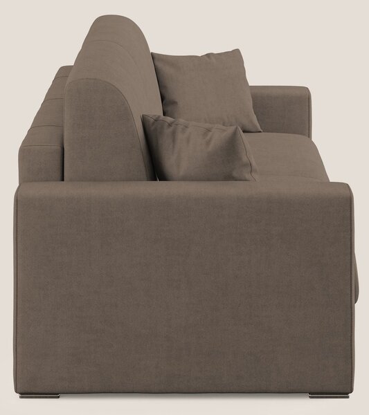 Best Divano letto matrimoniale in tessuto impermeabile T02 marrone