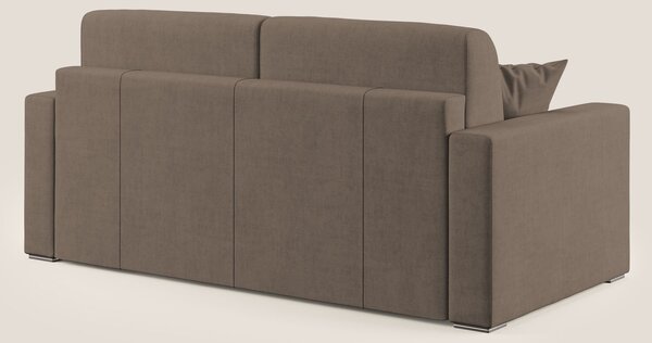 Best Divano letto matrimoniale in tessuto impermeabile T02 marrone