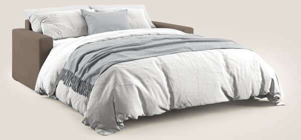 Best Divano letto matrimoniale in tessuto impermeabile T02 marrone