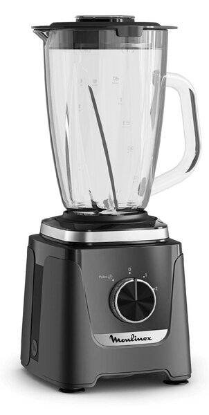 Moulinex Frullatore con Bicchiere Capacit 1,9 L 800 W 2 Velocit + Pulse Caraffa in Vetro colore Nero - Blendforce LM5958F0