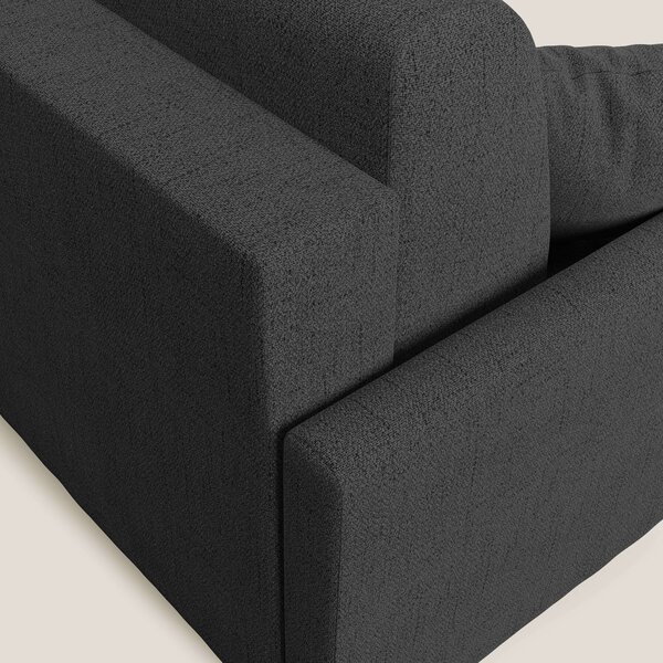 Edgar divano letto angolare in tessuto felis impermeabile T03 antracit