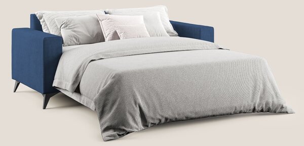 Pegaso divano letto con poggiatesta reclinabili e rivestimento T02 blu