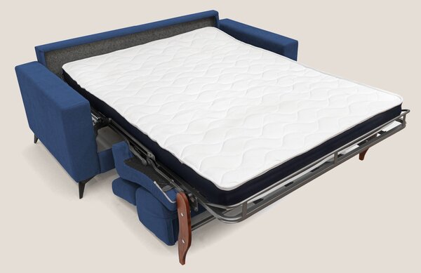 Pegaso divano letto con poggiatesta reclinabili e rivestimento T02 blu