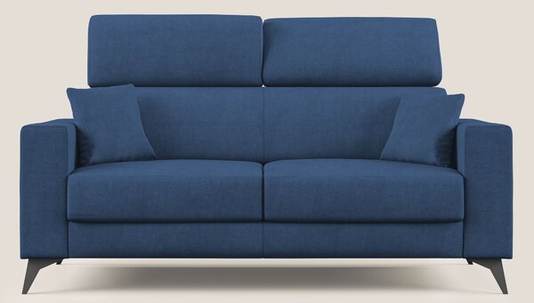 Pegaso divano letto con poggiatesta reclinabili e rivestimento T02 blu