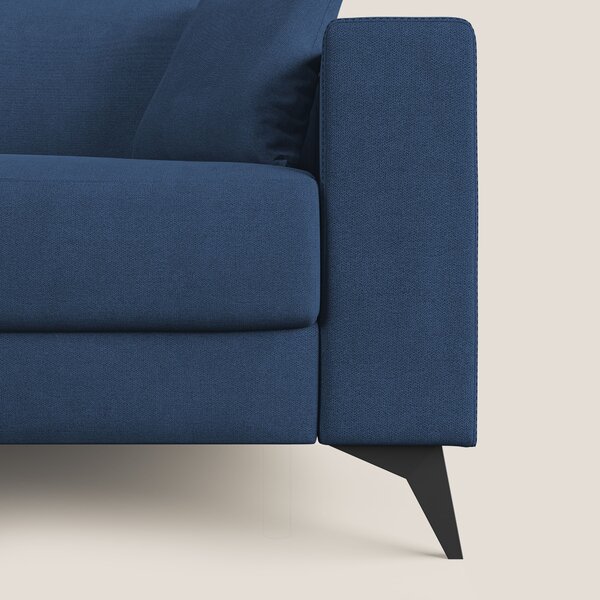 Pegaso divano letto con poggiatesta reclinabili e rivestimento T02 blu