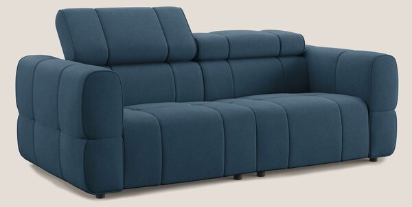 Giotto Divano modulare con opzione relax elettrico in microfibra effet