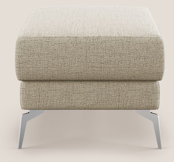Star Pouf con piedini alti in tessuto impermeabile fiammato T03 beige