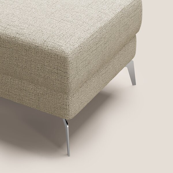 Star Pouf con piedini alti in tessuto impermeabile fiammato T03 beige