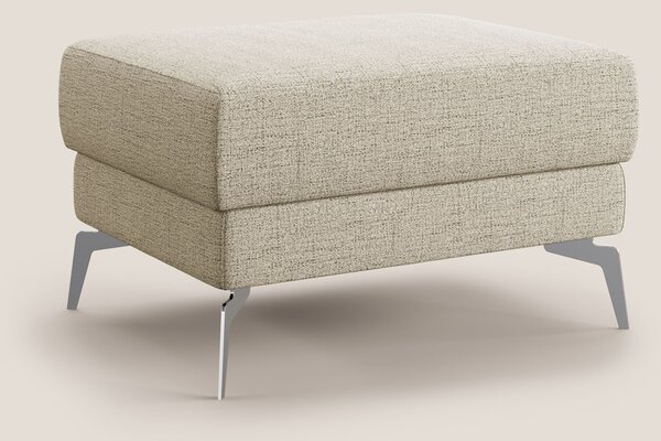 Star Pouf con piedini alti in tessuto impermeabile fiammato T03 beige