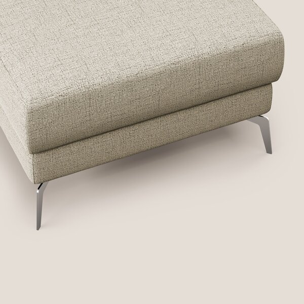 Star Pouf con piedini alti in tessuto impermeabile fiammato T03 beige