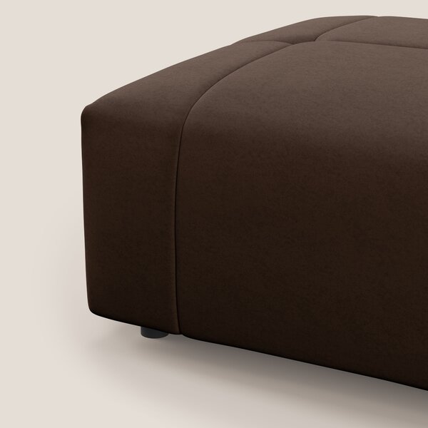 Giotto pouf in morbida microfibra effetto velluto impermeabile idrorep