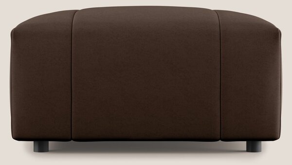 Giotto pouf in morbida microfibra effetto velluto impermeabile idrorep
