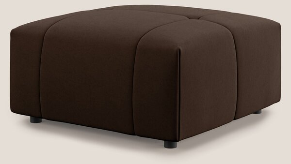 Giotto pouf in morbida microfibra effetto velluto impermeabile idrorep