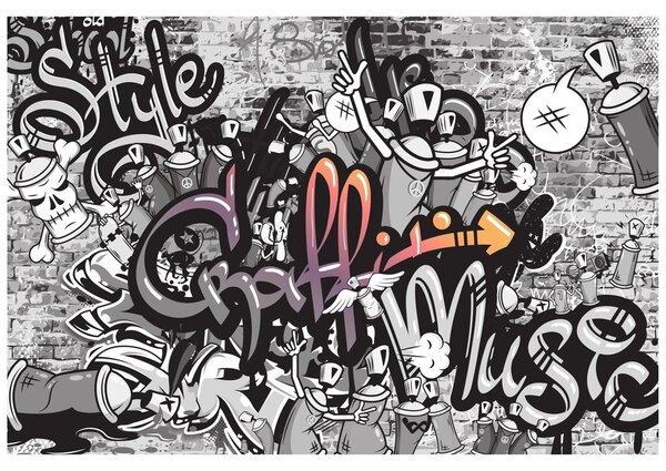 Carta da parati – Arte graffiti moderna