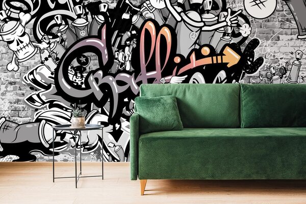 Carta da parati – Arte graffiti moderna