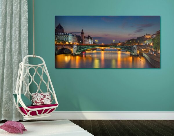 Stampa su tela – Panorama abbagliante di Parigi