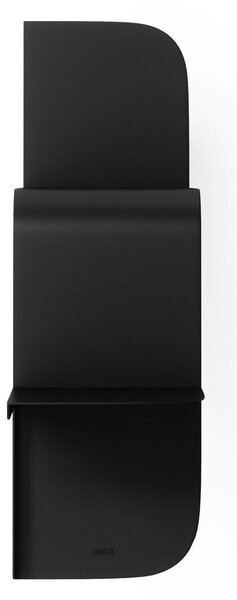Mensole in set color nero opaco in acciaio con ripiani multipli 2 pz 62 cm Montage – Umbra