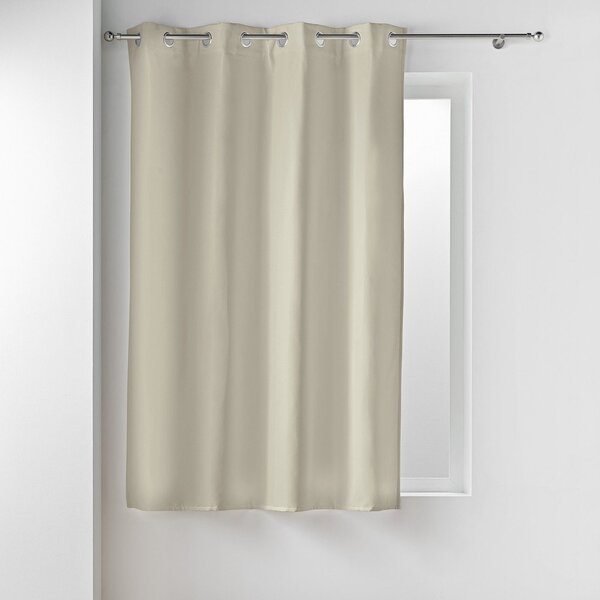 Tenda termoisolante/parzialmente oscurante beige in microfibra 135x180 cm Micropolar – douceur d'intérieur