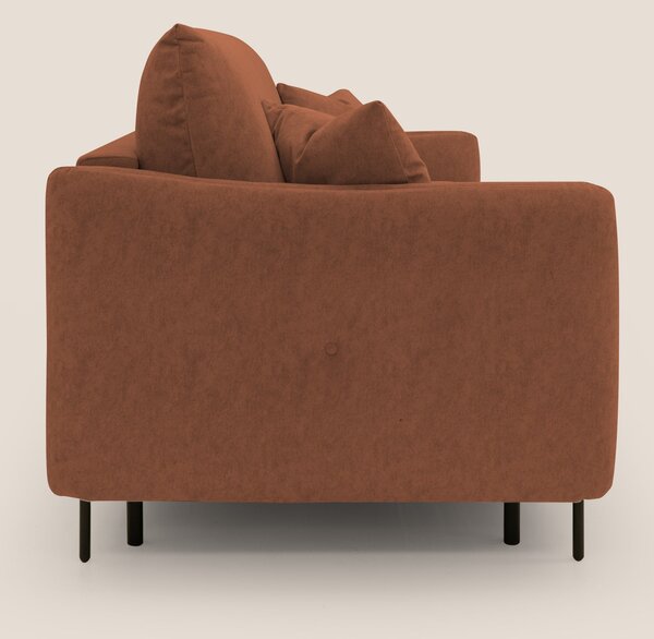 Gregory Divano letto con materasso h18 cm in microfibra effetto vellut