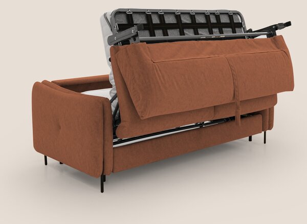 Gregory Divano letto con materasso h18 cm in microfibra effetto vellut