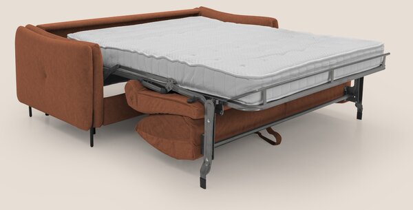 Gregory Divano letto con materasso h18 cm in microfibra effetto vellut