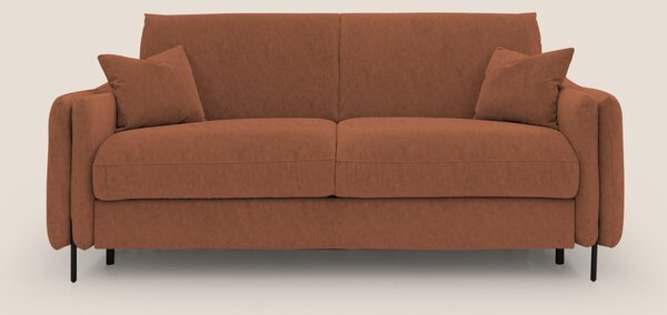 Gregory Divano letto con materasso h18 cm in microfibra effetto vellut