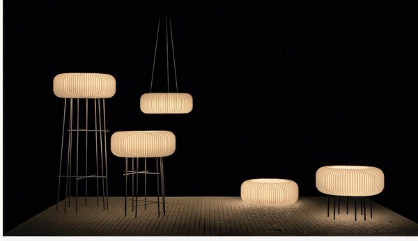 Lampada da terra in Polietilene, ELLY ,forme suggestive delle meduse luminose Dimensioni 54x h 21 cm - BATTERY RGBW OUTDOOR INDOOR- Trasparente